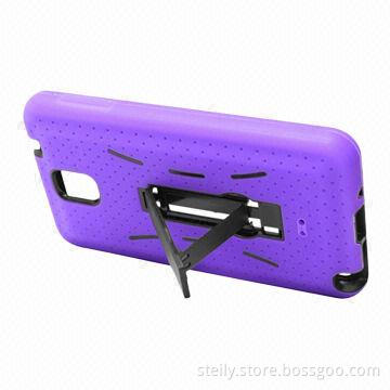 PC + Silicone Ottering Box Stand Case for Samsung Galaxy Note 3, Different Colors are Available